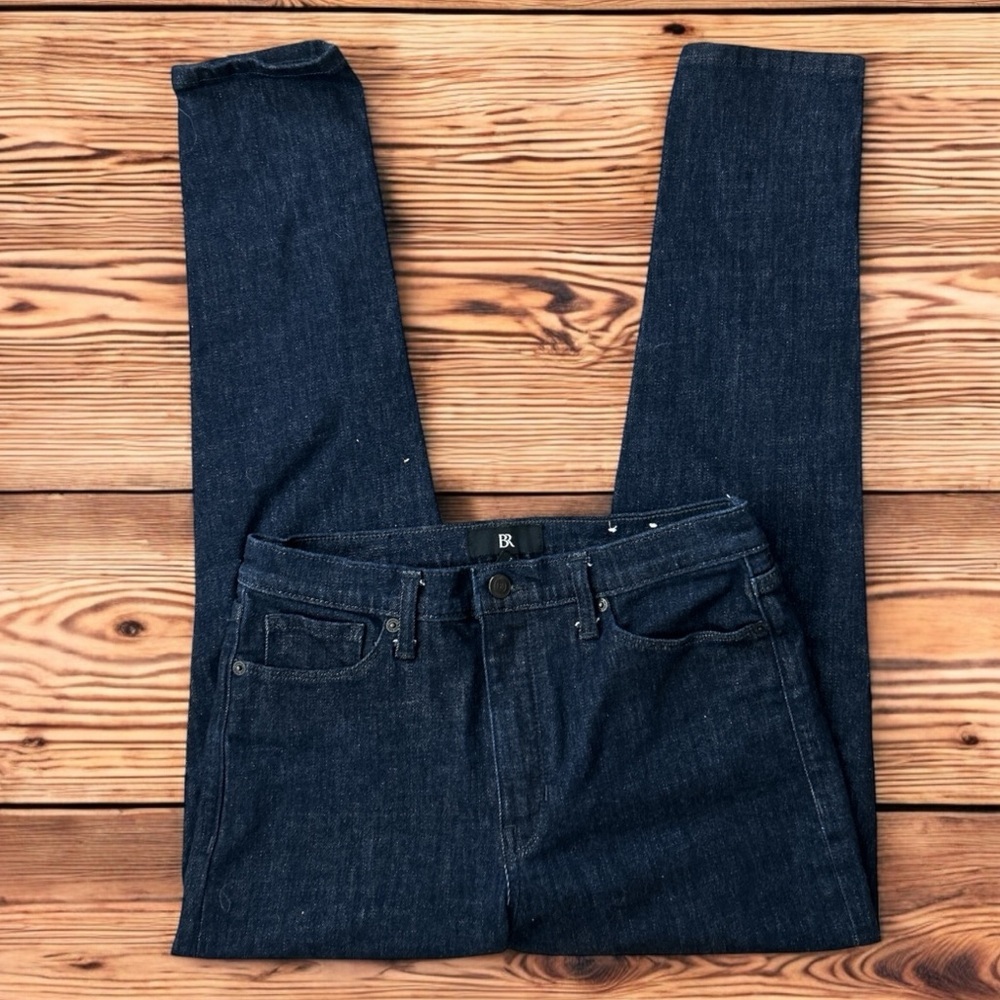 BR Banana Republic High Rise Skinny Dark Wash Denim Jeans - Picture 2 of 5